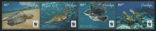 Penrhyn 2014 - Mi-Nr. 761-764 ** - MNH - Schildkröte / Turtles