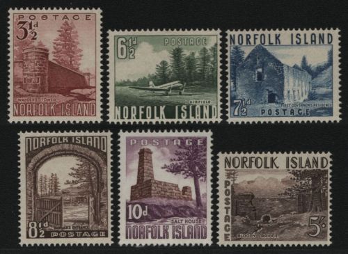 Norfolk-Insel 1953 - Mi-Nr. 15-20 ** - MNH - Freimarken / Definitives (II)