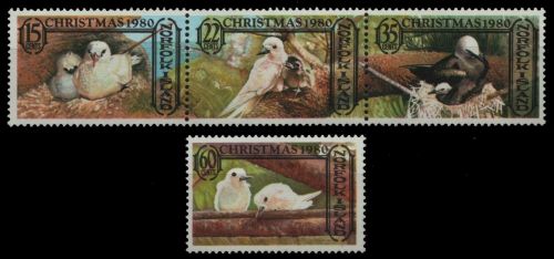Norfolk-Insel 1980 - Mi-Nr. 257-260 ** - MNH - Vögel / Birds