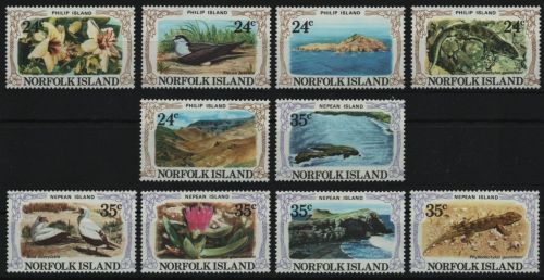 Norfolk-Insel 1982 - Mi-Nr. 276-285 ** - MNH - Fauna & Flora