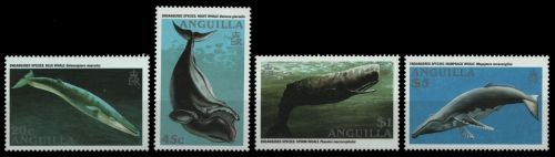 Anguilla 1995 - Mi-Nr. 953-956 ** - MNH - Wale / Whales
