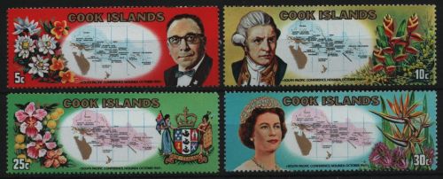 Cook-Inseln 1969 - Mi-Nr. 228-231 ** - MNH - Süd-Pazifik Konferenz