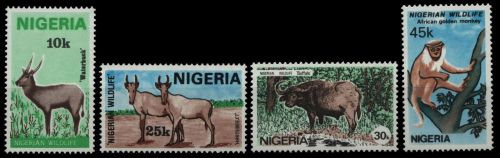 Nigeria 1984 - Mi-Nr. 431-434 ** - MNH - Wildtiere / Wild animals