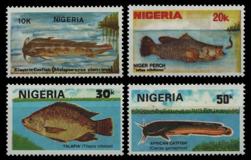 Nigeria 1991 - Mi-Nr. 573-576 ** - MNH - Fische / Fish