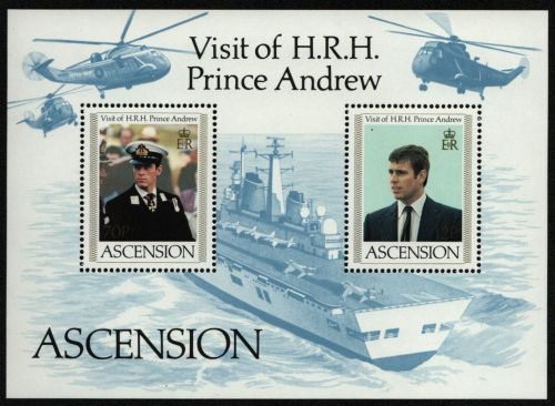 Ascension 1984 - Mi-Nr. Block 14 ** - MNH - Besuch von Prinz Andrew