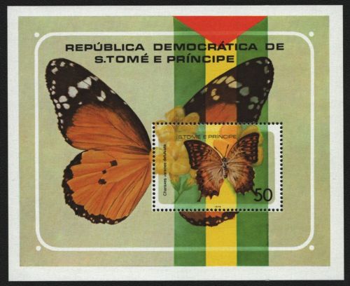 São Tomé & Príncipe 1979 - Mi-Nr. Block 32 ** - MNH - Schmetterlinge