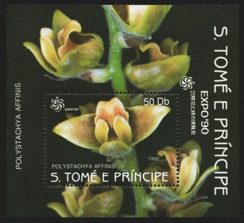 São Tomé & Príncipe 1990 - Mi-Nr. Block 229 ** - MNH - Orchideen / Orchids