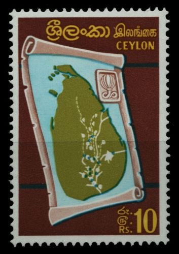 Sri Lanka 1969 - Mi-Nr. 394 ** - MNH - Karte von Ceylon