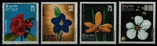 Sri Lanka 1976 - Mi-Nr. 444-447 ** - MNH - Blumen / Flowers