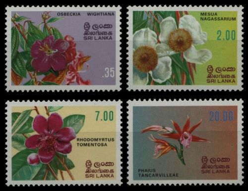 Sri Lanka 1982 - Mi-Nr. 576-579 ** - MNH - Blumen / Flowers