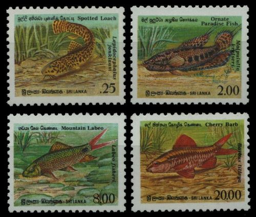 Sri Lanka 1990 - Mi-Nr. 932-935 ** - MNH - Fische / Fish