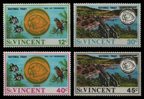 St. Vincent 1971 - Mi-Nr. 295-298 ** - MNH - Naturschutz & Denkmalpflege