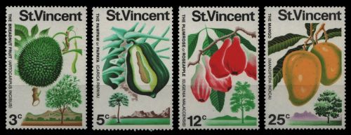 St. Vincent 1972 - Mi-Nr. 312-315 ** - MNH - Früchte / Fruits