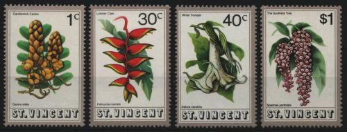 St. Vincent 1972 - Mi-Nr. 316-319 ** - MNH - Flora