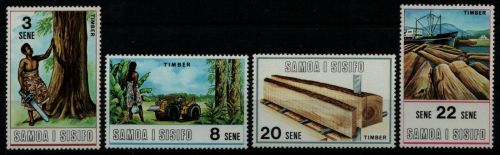 Samoa 1971 - Mi-Nr. 232-235 ** - MNH - Holzindustrie