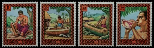 Samoa 1975 - Mi-Nr. 320-323 ** - MNH - Musikinstrumente
