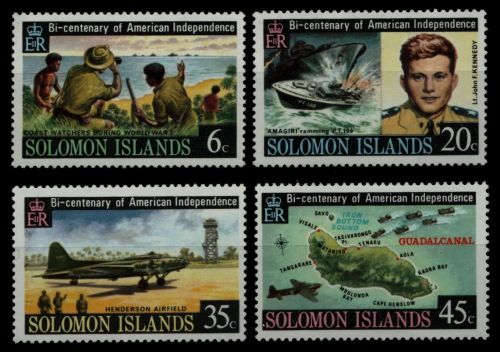 Salomoninseln 1976 - Mi-Nr. 318-321 ** - MNH - Schiffe & Flugzeuge