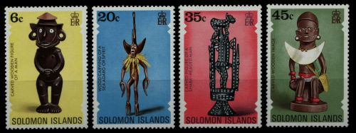 Salomoninseln 1977 - Mi-Nr. 334-337 ** - MNH - Kunsthandwerk