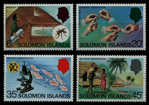 Salomoninseln 1977 - Mi-Nr. 338-341 ** - MNH - Malaria