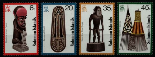 Salomoninseln 1978 - Mi-Nr. 350-353 ** - MNH - Kunsthandwerk