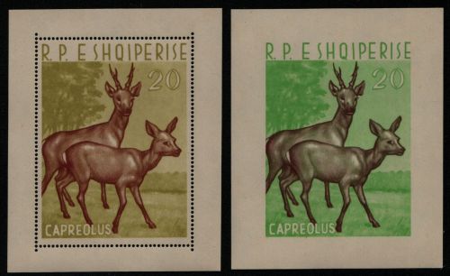 Albanien 1962 - Mi-Nr. Block 15 & 16 ** - MNH - Wildtiere / Wild animals (I)