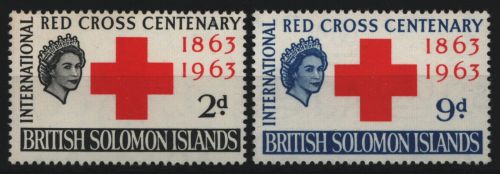 Salomoninseln 1963 - Mi-Nr. 102-103 ** - MNH - Rotes Kreuz / Red cross