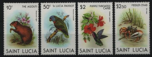 St. Lucia 1981 - Mi-Nr. 524-527 ** - MNH - Fauna & Flora