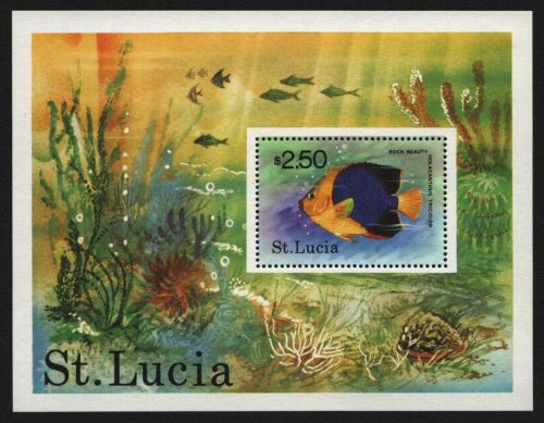 St. Lucia 1978 - Mi-Nr. Block 14 ** - MNH - Fische / Fish
