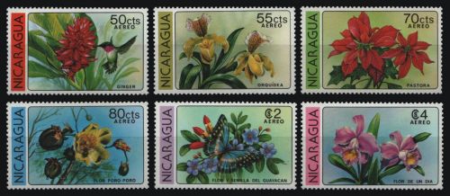 Nicaragua 1979 - Mi-Nr. 2074-2079 ** - MNH - Blumen / Flowers