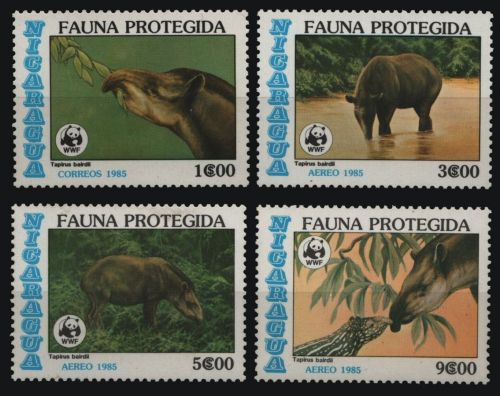 Nicaragua 1985 - Mi-Nr. 2627-2630 ** - MNH - Wildtiere / Wild animals