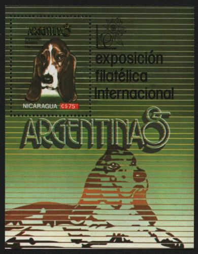 Nicaragua 1985 - Mi-Nr. Block 166 ** - MNH - Hunde / Dogs