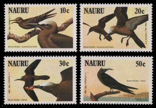 Nauru 1985 - Mi-Nr. 312-315 ** - MNH - Vögel / Birds - Audubon