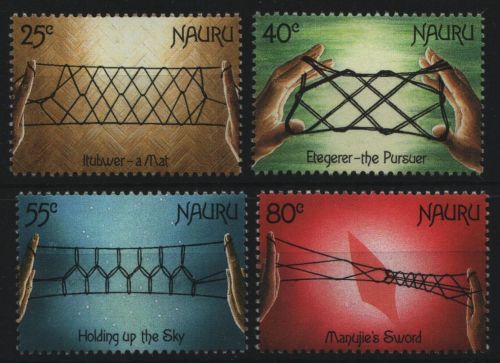 Nauru 1988 - Mi-Nr. 349-352 ** - MNH - Schnurspiele