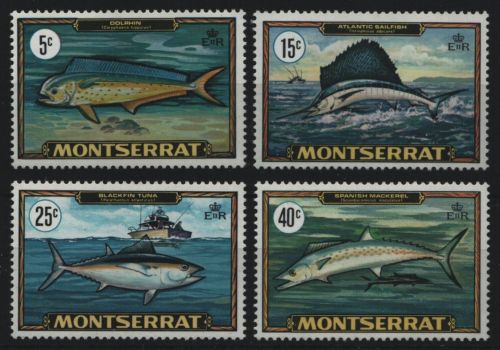 Montserrat 1969 - Mi-Nr. 219-222 ** - MNH - Fische / Fish