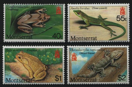 Montserrat 1980 - Mi-Nr. 413-416 ** - MNH - Reptilien & Amphibien