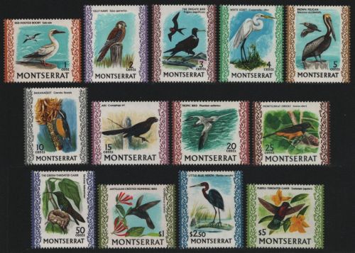 Montserrat 1970 - Mi-Nr. 230-242 ** - MNH - Vögel / Birds (IV)