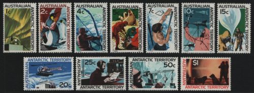 AAT / Austral. Antarktis 1966 - Mi-Nr. 8-18 ** - MNH - Freimarken (IV)