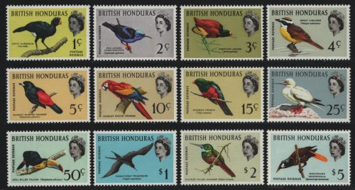 Britisch Honduras 1962 - Mi-Nr. 164-175 ** - MNH - Vögel / Birds