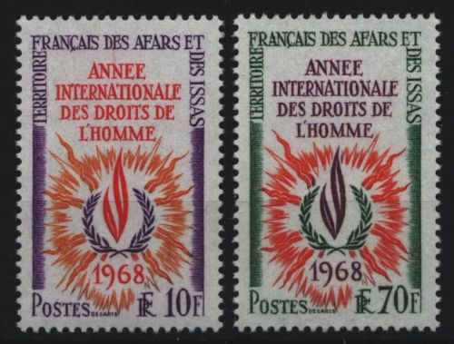 Afar und Issa 1968 - Mi-Nr. 16-17 ** - MNH - Menschenrechte