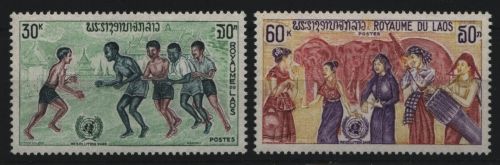 Laos 1971 - Mi-Nr. 307-308 ** - MNH - Gegen Rassendiskriminierung