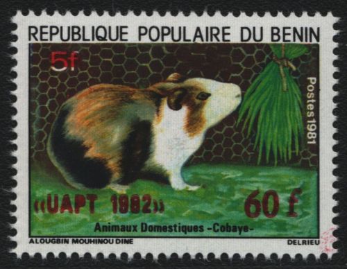 Benin 1982 - Mi-Nr. 299 I ** - MNH - Aufdruck - Neuer Wert