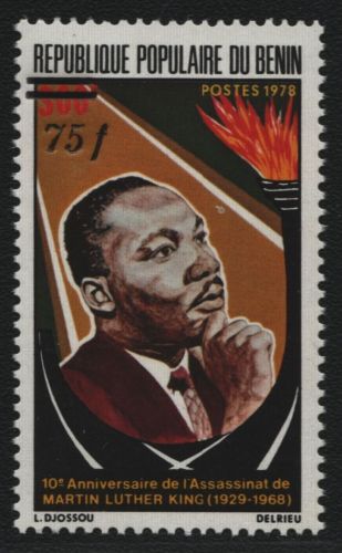 Benin 1985 - Mi-Nr. 385 ** - MNH - Aufdruck - Neuer Wert