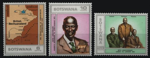 Botswana 1975 - Mi-Nr. 140-142 ** - MNH - Britisch Betschuanaland