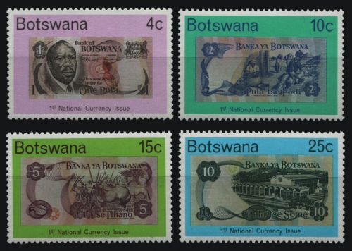 Botswana 1976 - Mi-Nr. 151-154 ** - MNH - Pula-Währung