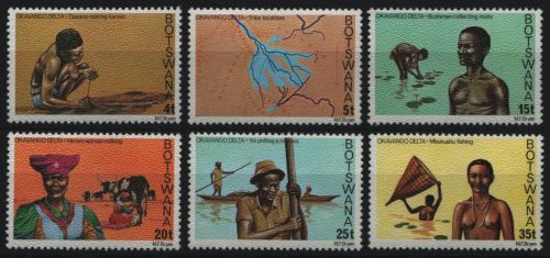 Botswana 1978 - Mi-Nr. 215-220 ** - MNH - Okavango Delta