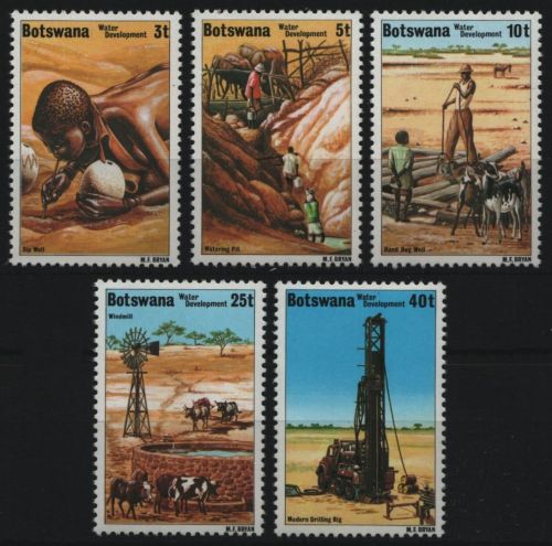 Botswana 1979 - Mi-Nr. 225-229 ** - MNH - Wassergewinnung
