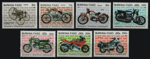 Burkina Faso 1985 - Mi-Nr. 998-1004 ** - MNH - Motorräder / Motorbikes