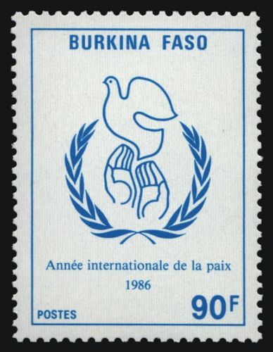 Burkina Faso 1986 - Mi-Nr. 1105 ** - MNH - Jahr des Friedens