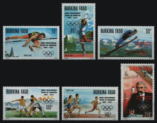 Burkina Faso 1987 - Mi-Nr. 1133-1138 ** - MNH - Olympia Seoul