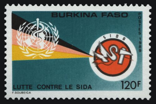 Burkina Faso 1989 - Mi-Nr. 1205 ** - MNH - Kampf gegen Aids